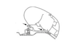 Dometic PR-Adapt Adapter Für Dachmarkisen PR 2000 Und PR 2500 4,0m 15 Dometic PR-Adapt Adapter Für Dachmarkisen PR 2000 Und PR 2500 4,0m -Berger 457443 3315962