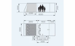 Dometic Rarotonga DA FTT 401 AIR LH Aufblasbares Driveaway Vorzelt 3 M Modell Links -Berger 707762 4801544